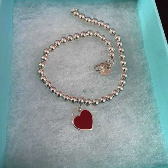 Tiffany & Co. Mini Heart Tag Bead Bracelet - Picture 3 of 4